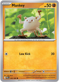 Mankey | ME05: Pitch Black | Common | Normal | #042/084