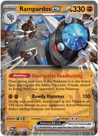 Rampardos ex - 045/084 | ME05: Pitch Black | Double Rare | Holofoil | #045/084