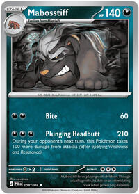 Mabosstiff | ME05: Pitch Black | Common | Normal | #058/084