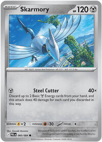 Skarmory | ME05: Pitch Black | Common | Reverse Holofoil | #060/084