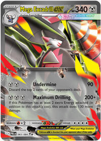 Mega Excadrill ex - 065/084 | ME05: Pitch Black | Double Rare | Holofoil | #065/084