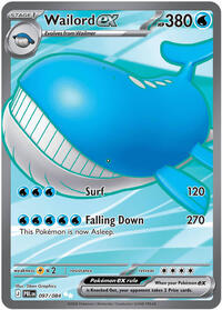Wailord ex - 097/084 | ME05: Pitch Black | Ultra Rare | Holofoil | #097/084