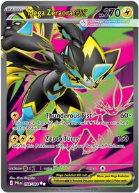 Mega Zeraora ex - 098/084 | ME05: Pitch Black | Ultra Rare | Holofoil | #098/084