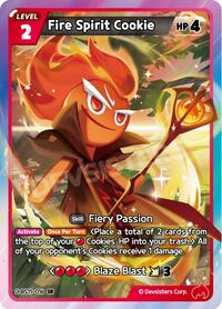 Fire Spirit Cookie | The Dark Enchantress War | Super Rare | Foil | #BS11-016