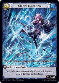 Glacial Evocation (Curio Foil) | Supporter Pack 4 | Uncommon | Unspecified | #013