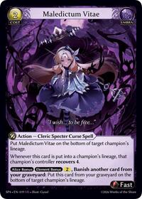 Maledictum Vitae (Curio Foil) | Supporter Pack 4 | Super Rare | Unspecified | #019