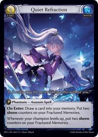 Quiet Refraction (Curio Foil) | Supporter Pack 4 | Super Rare | #024