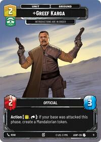 Greef Karga | Ashes of the Empire - Weekly Play Promos | Uncommon | Normal | #11