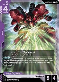 Sazabi | Freedom Ascension | Rare | Holofoil | #GD05-052