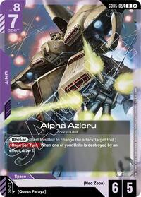 Alpha Azieru | Freedom Ascension | Rare | Holofoil | #GD05-054