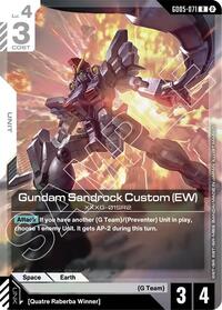 Gundam Sandrock Custom (EW) | Freedom Ascension | Rare | Holofoil | #GD05-071