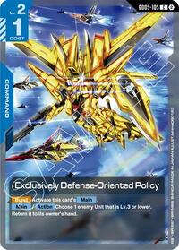 Exclusively Defense-Oriented Policy | Freedom Ascension | Common | Normal | #GD05-105