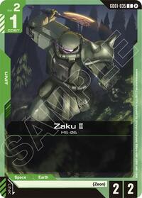 Zaku II | Deck Build Box Freedom Ascension | Common | Normal | #GD01-035