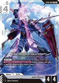 Aile Strike Gundam | Deck Build Box Freedom Ascension | Legend Rare | Normal | #ST04-001