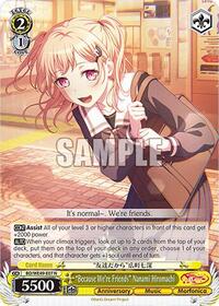 "Because We're Friends" Nanami Hiromachi | BanG Dream! 10th Anniversary! Premium Booster | Normal | Normal | #BD/WE49-E07