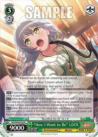 "How I Want to Be" LOCK | BanG Dream! 10th Anniversary! Premium Booster | Normal | Normal | #BD/WE49-E24