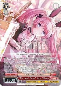 "The Usual, Please" Anon Chihaya (BDR) | BanG Dream! 10th Anniversary! Premium Booster | Band Rare | Normal | #BD/WE49-E26BDR