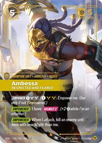 Ambessa, Respected and Feared | Vendetta | Epic | Foil | #136/166