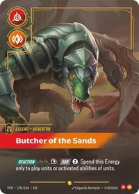 Renekton, Butcher of the Sands (Overnumbered) | Vendetta | Showcase | Foil | #190/166