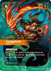Gangplank, Naval (Overnumbered) | Vendetta | Showcase | Foil | #181/166