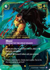 Illaoi, Prophet of the Great Kraken (Overnumbered) | Vendetta | Showcase | Foil | #182/166