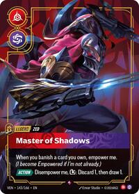 Zed, Master of Shadows | Vendetta | Rare | Foil | #143/166