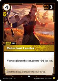 Reluctant Leader | Vendetta | Common | Foil | #121/166
