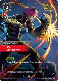 Vi, Destructive (Overnumbered) | Vendetta | Showcase | Foil | #167/166