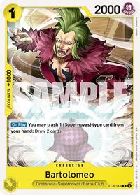 Bartolomeo | Starter Deck 36: YELLOW Eustass"Captain"Kid | C | Normal | #ST36-004