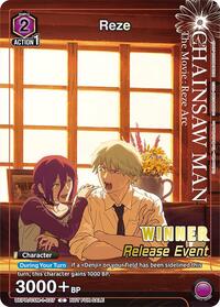Reze (Release Event Winner) | UE22BT: CHAINSAW MAN Release Event | Common | Foil | #UEPR/CSM-1-027