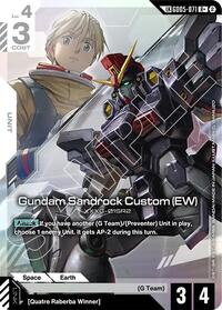 Gundam Sandrock Custom (EW) (R+) (Link Rare) | Freedom Ascension | R+ | Holofoil | #GD05-071