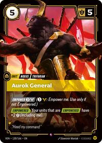 Aurok General | Vendetta | Rare | Foil | #130/166