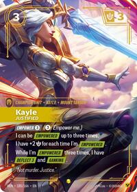 Kayle, Justified (Overnumbered) | Vendetta | Showcase | Foil | #185/166