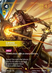 Leona, Determined (Overnumbered) | Vendetta | Showcase | Foil | #184/166