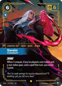 Swain, Visionary (Overnumbered) | Vendetta | Showcase | Foil | #173/166