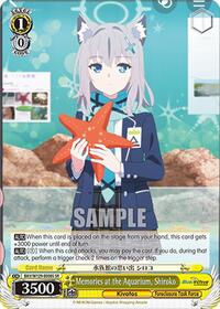 Memories at the Aquarium, Shiroko (SR) | Blue Archive The Animation | Super Rare | Normal | #BAV/W129-E008S