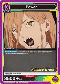 Power (013) | UE22BT: CHAINSAW MAN Release Event | Uncommon | Normal | #UE22BT/CSM-1-013