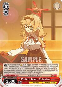 Prefect Team, Chinatsu (SR) | Blue Archive The Animation | Super Rare | Normal | #BAV/W129-E046S