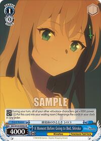 A Moment Before Going to Bed, Shiroko (SR) | Blue Archive The Animation | Super Rare | Normal | #BAV/W129-E094S
