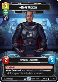 Moff Gideon - Remnant Commander (Participation) | Galactic Championship 2026 | Uncommon | Foil | #118