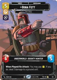 Boba Fett - For a Price (Participation) | Galactic Championship 2026 | Rare | Foil | #120