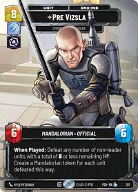 Pre Vizsla - Strong-Willed Ruler (Participation) | Galactic Championship 2026 | Legendary | Unspecified | #121
