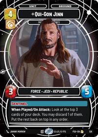 Qui-Gon Jinn - Influencing Chance | Galactic Championship 2026 | Rare | Foil | #128