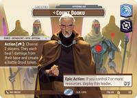 Count Dooku - Offering Aid | Galactic Championship 2026 | Rare | Foil | #133