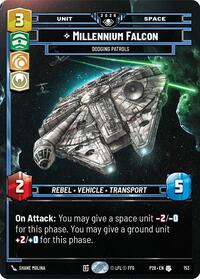 Millennium Falcon - Dodging Patrols (Prize Wall) (Foil) | Galactic Championship 2026 | Uncommon | #153