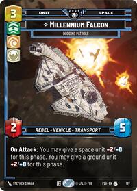 Millennium Falcon - Dodging Patrols | Galactic Championship 2026 | Uncommon | Foil | #167