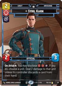 Syril Karn - Where Is He? | Galactic Championship 2026 | Rare | Foil | #171