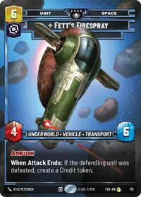 Fett's Firespray - In Pursuit | Galactic Championship 2026 | Rare | Foil | #175