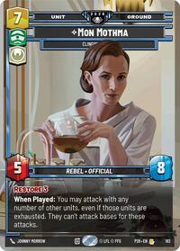 Mon Mothma - Clinging to Hope | Galactic Championship 2026 | Rare | Foil | #182