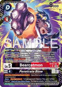 Bearcatmon // Penetrate Blow (Alternate Art) | Timeless Bonds | Super Rare | Unspecified | #BT26-057 SR